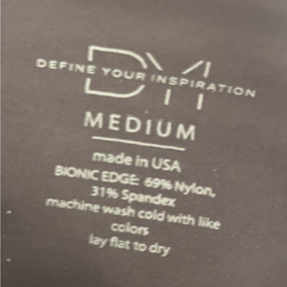 DYI grey and gold foil leggings tights, 7/8 ankle length, size M - Picture 3 of 4